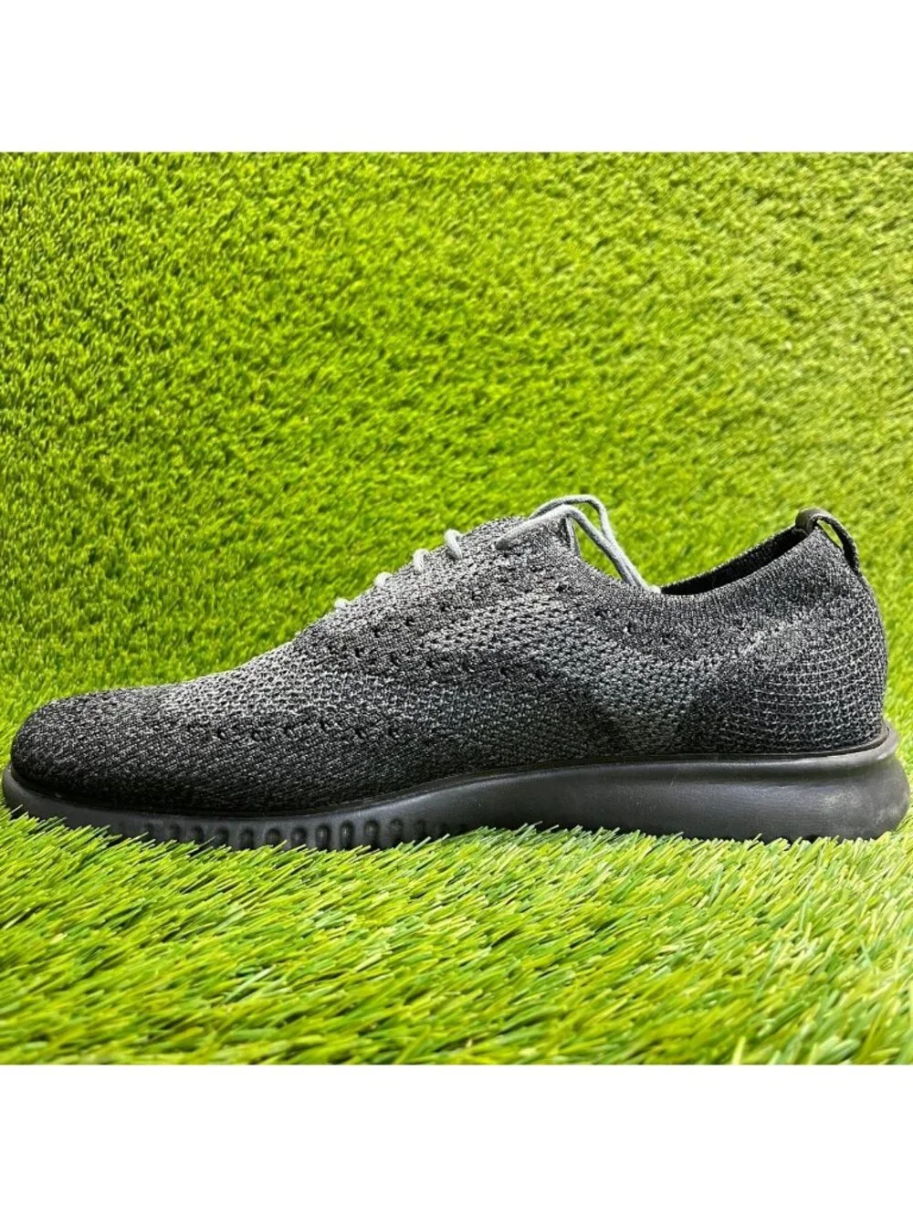 Cole Haan 2.Zerogrand Stitchlite Mens Size 12 Black Gray Casual Oxford Shoes